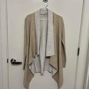 Two colored sweater cardigan